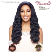 Vanessa Honey 100% Brazilian Unprocessed Human Hair Swissilk Deep Lace Front Wig - TH35NC MAKENA
